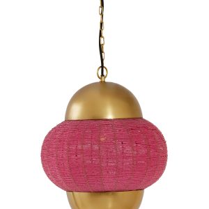 Light & Living hanglamp CETARA – Ø33x38cm – roze Light & Living hanglamp CETARA – Ø33x38cm – roze