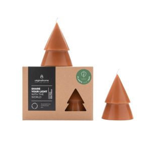 Originalhome dennenboom kaars – camel – M – set van 2 Originalhome dennenboom kaars – camel – M – set van 2