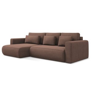 LaMiaSofa hoekbank links Perugia – textuurstof – poederroze – 278x149x LaMiaSofa hoekbank links Perugia – textuurstof – poederroze – 278x149x