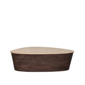 LABEL51 Salontafel Ravi – Travertin/Hout – 110x80x32cm LABEL51 Salontafel Ravi – Travertin/Hout – 110x80x32cm