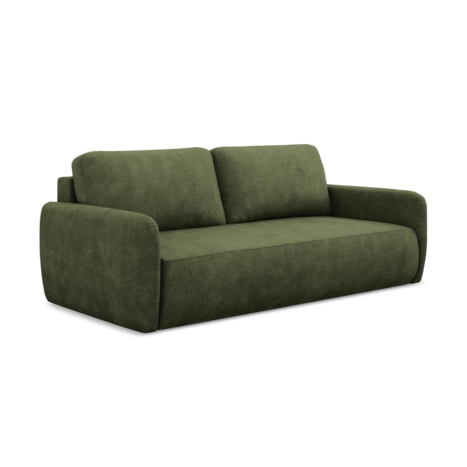 LaMiaSofa 3-zits slaapbank Corle - chenille stof - olijf - 218x102x86