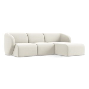 LaMiaSofa hoekbank rechts Cervo – velours – lichtbeige – 248x166x75 LaMiaSofa hoekbank rechts Cervo – velours – lichtbeige – 248x166x75