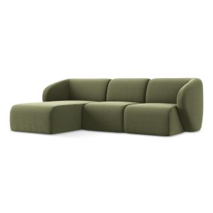 LaMiaSofa hoekbank links Cervo – velours – olijf – 248x166x80 LaMiaSofa hoekbank links Cervo – velours – olijf – 248x166x80