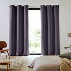 Madura Gordijn Blackout donkergrijs 117×137 cm