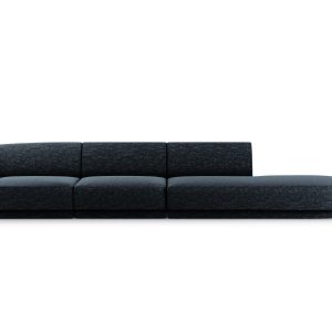 Micadoni Rechte bank Miley 4-zits, chenille, koningsblauw – 90x323x70c Micadoni Rechte bank Miley 4-zits, chenille, koningsblauw – 90x323x70c