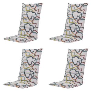Madison tuinstoelkussen hoge rug Blaze – multikleur – 123x50x5cm – set Madison tuinstoelkussen hoge rug Blaze – multikleur – 123x50x5cm – set