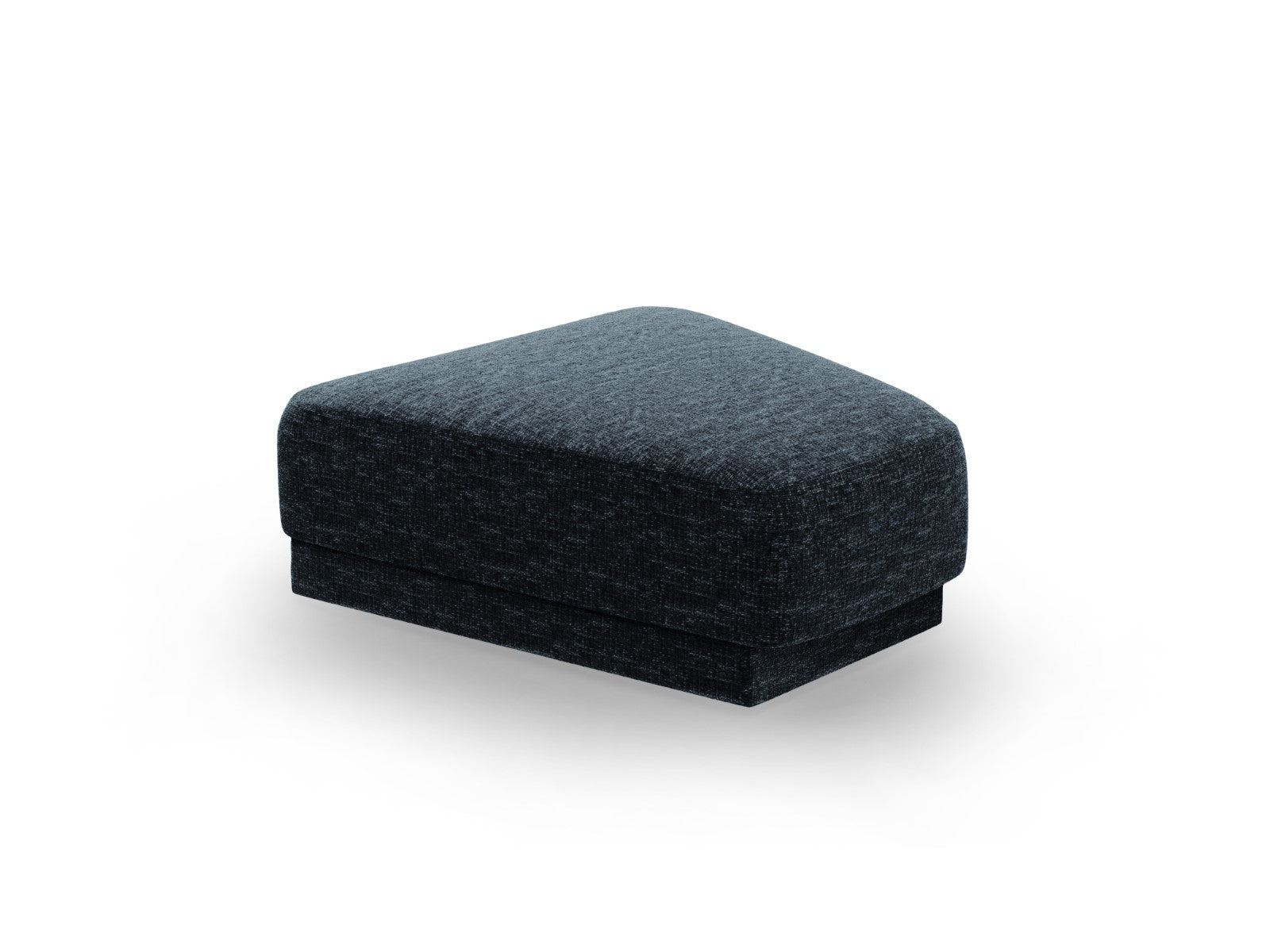 Micadoni Poef Miley chenille, koningsblauw - 79x88x40cm