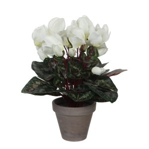 Mica Decorations Cyclaam Kunstplant in Bloempot Stan – H30 x Ø30 cm – Mica Decorations Cyclaam Kunstplant in Bloempot Stan – H30 x Ø30 cm –