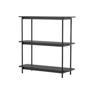 Nest living Werne Lage Houten Boekenkast – B 120 cm – Zwart Nest living Werne Lage Houten Boekenkast – B 120 cm – Zwart