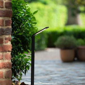 Lucide sokkellamp LAWFORD – Geïntegreerde LED – Zwart