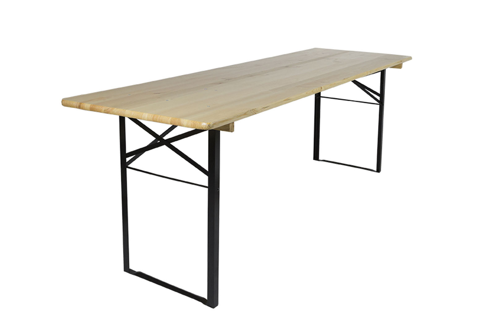 MaximaVida inklapbare picknicktafel Berlijn 200 x 70 cm 3-laags blanke