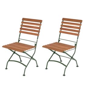 MaximaVida inklapbare tuinstoel Toscana olijfgroen 2 stuks – 100% FSC MaximaVida inklapbare tuinstoel Toscana olijfgroen 2 stuks – 100% FSC