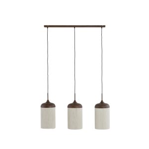 Light & Living hanglamp Dania – bruin – 90x22x32cm Light & Living hanglamp Dania – bruin – 90x22x32cm