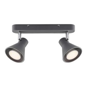 Nordlux Eik Spotlamp – 2-lichts GU10 – Grijs Nordlux Eik Spotlamp – 2-lichts GU10 – Grijs