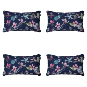 Madison sierkussen Cato – blauw – 30x50x10cm – set van 4 Madison sierkussen Cato – blauw – 30x50x10cm – set van 4