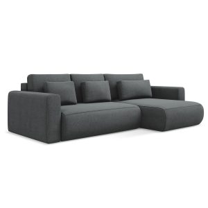 LaMiaSofa hoekbank rechts Perugia – textuurstof – grijs – 278x149x82 LaMiaSofa hoekbank rechts Perugia – textuurstof – grijs – 278x149x82