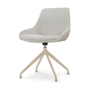 Nolon Nola-Isa draaibare eetkamerstoel beige gemêleerd beige onderstel Nolon Nola-Isa draaibare eetkamerstoel beige gemêleerd beige onderstel