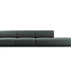 Micadoni Rechte bank Miley 4-zits, chenille, olie – 90x323x70cm Micadoni Rechte bank Miley 4-zits, chenille, olie – 90x323x70cm
