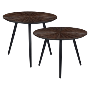 Mica Decorations Dane Bijzettafels – Salontafel Set van 2 – Bijzettafe Mica Decorations Dane Bijzettafels – Salontafel Set van 2 – Bijzettafe
