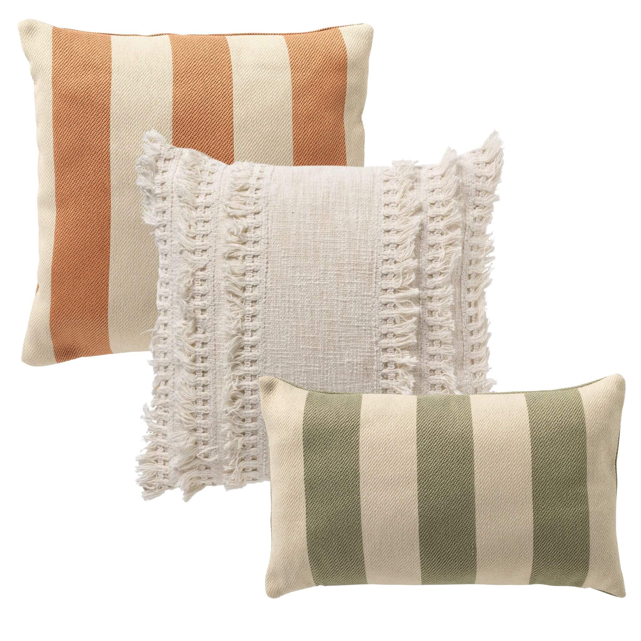 KUSSENSET - 3-delig - Quiet Horizon - 45x45 cm, 30x50 cm - inclusief b