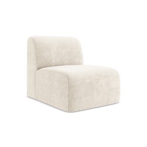LaMiaSofa Bankmodule midden Cervo – chenille stof – lichtbeige – 70×94