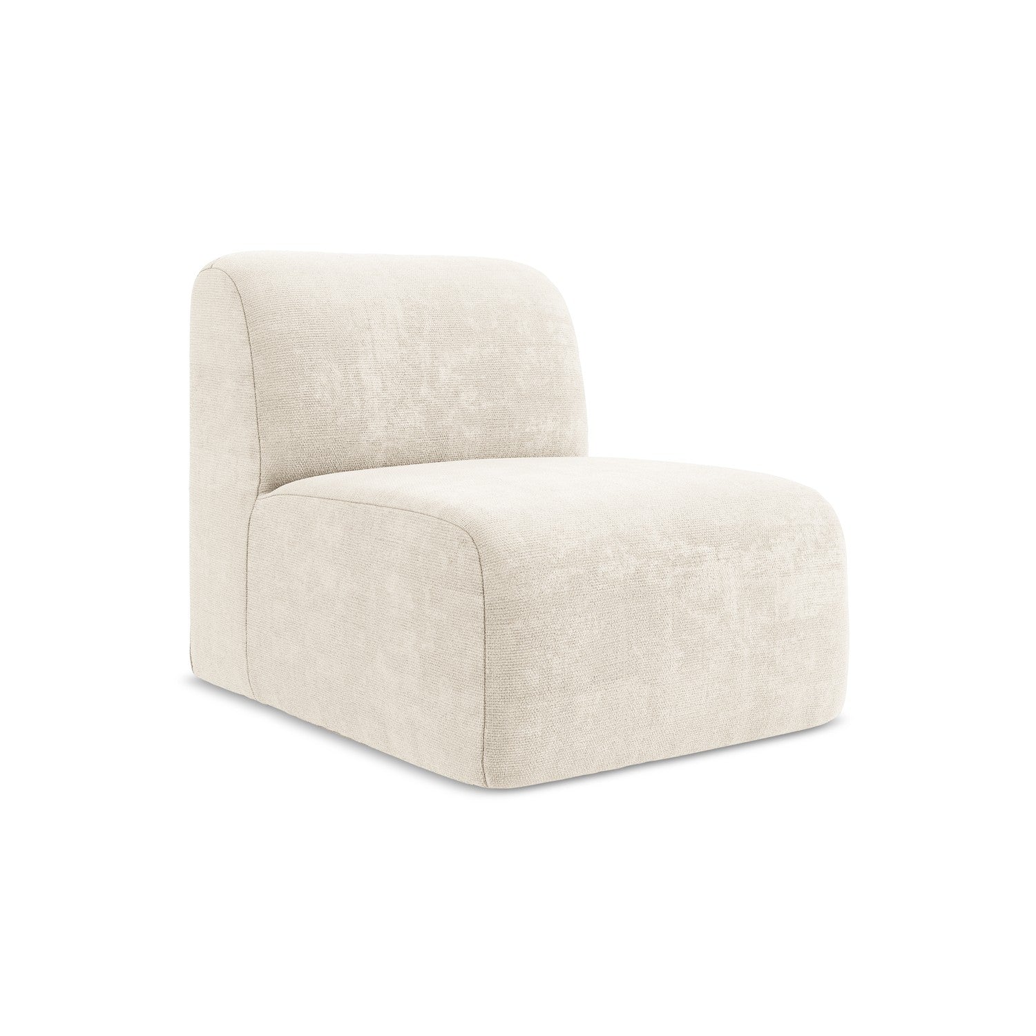 LaMiaSofa Bankmodule midden Cervo - chenille stof - lichtbeige - 70x94