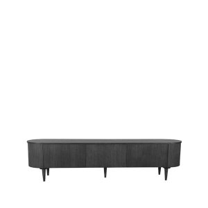 LABEL51 Tv-meubel Oliva – Zwart Eikenhout – 220x47x55cm LABEL51 Tv-meubel Oliva – Zwart Eikenhout – 220x47x55cm