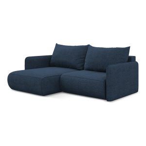 LaMiaSofa hoekbank links Palermo – chenille stof – koningsblauw – 207x LaMiaSofa hoekbank links Palermo – chenille stof – koningsblauw – 207x
