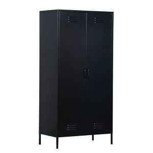 MaximaVida metalen kleding lockerkast Finn 90 x 50 x 185 cm zwart – 4 MaximaVida metalen kleding lockerkast Finn 90 x 50 x 185 cm zwart – 4