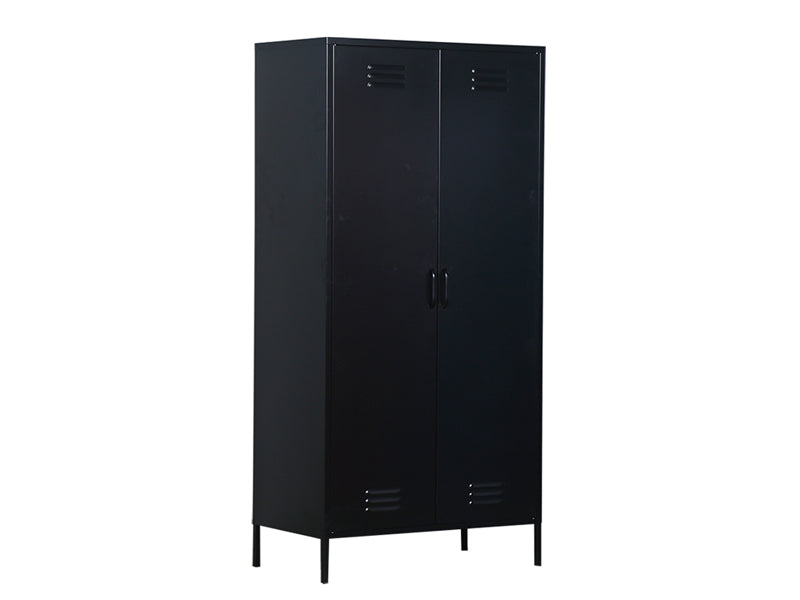 MaximaVida metalen kleding lockerkast Finn 90 x 50 x 185 cm zwart - 4
