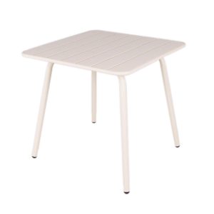 MaximaVida metalen vierkante tuintafel Max 80 x 80 cm ivoor MaximaVida metalen vierkante tuintafel Max 80 x 80 cm ivoor