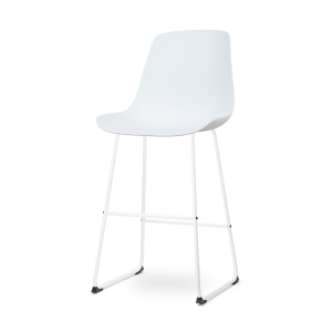 Nolon Nino-Pip Barkruk Wit – Kunststof – Wit Onderstel – 75 cm Nolon Nino-Pip Barkruk Wit – Kunststof – Wit Onderstel – 75 cm
