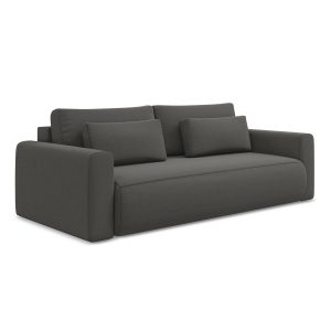 LaMiaSofa 3-zits slaapbank Perugia – velours – staal – 238x105x82 LaMiaSofa 3-zits slaapbank Perugia – velours – staal – 238x105x82
