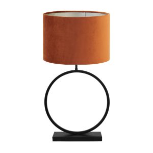 Light & Living tafellamp Liva/Velours – zwart, terra – 40x40x78.5cm Light & Living tafellamp Liva/Velours – zwart, terra – 40x40x78.5cm