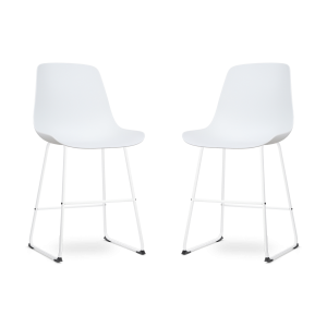 Nolon Nino-Pip barkruk wit – wit onderstel – 65 cm – set van 2 Nolon Nino-Pip barkruk wit – wit onderstel – 65 cm – set van 2