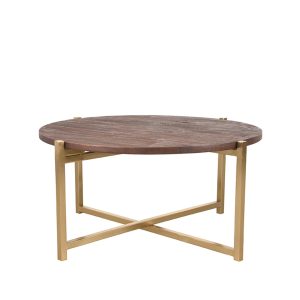LABEL51 Salontafel Dox – Bruin/Goud – 70x70x35cm LABEL51 Salontafel Dox – Bruin/Goud – 70x70x35cm