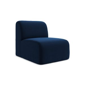 LaMiaSofa Bankmodule midden Cervo – velours – koningsblauw – 70x94x75