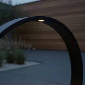 Lucide sokkellamp JEREL – Geïntegreerde LED – Zwart