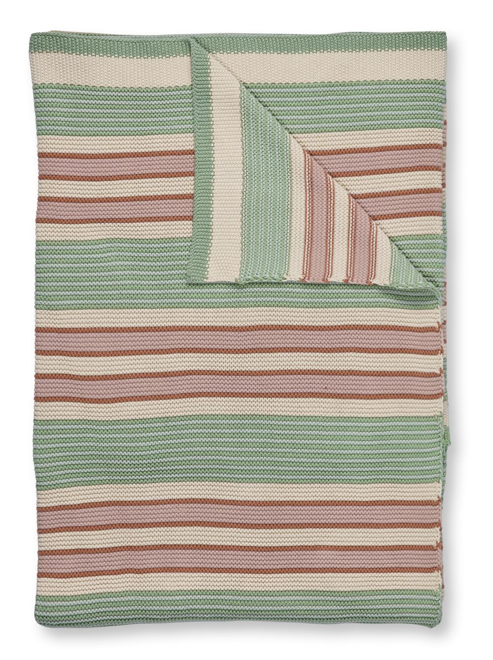 Pip Studio Sprei Bonsoir Combistripe - 130 x 170 cm - Groen