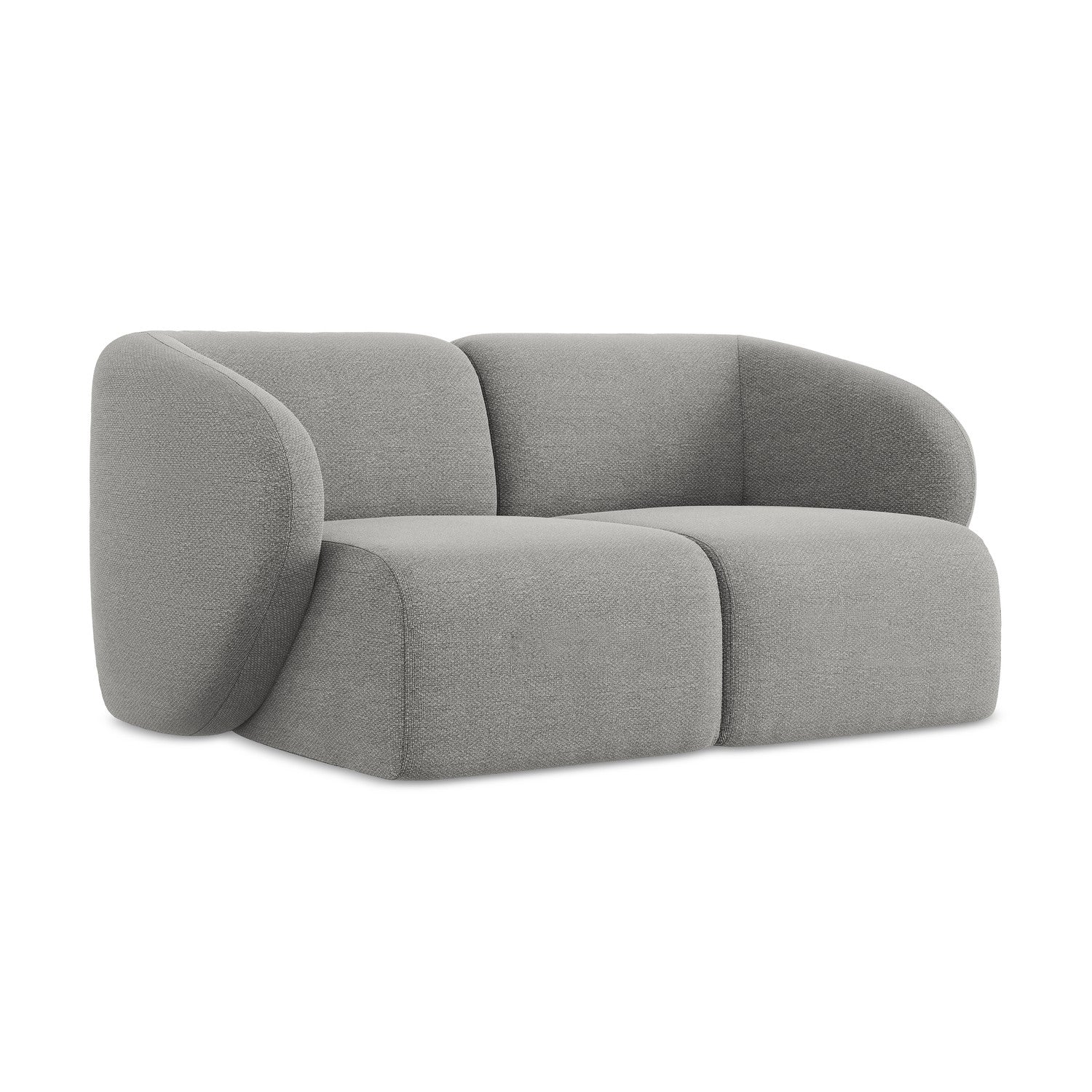 LaMiaSofa Tweezits modulaire bank Cervo - bouclé - lichtgrijs - 174x94