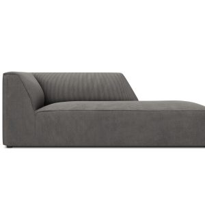 Micadoni rechter chaise longue Ruby ribfluwelen, donkergrijs – 180x93x Micadoni rechter chaise longue Ruby ribfluwelen, donkergrijs – 180x93x