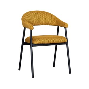 LABEL51 Eetkamerstoel Amaze – Geel Stof – Zithoogte 50cm – Set van 2 LABEL51 Eetkamerstoel Amaze – Geel Stof – Zithoogte 50cm – Set van 2