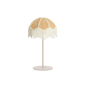 Tafellamp Renato/Sulina – Zand/Naturel – Ø35x52cm Tafellamp Renato/Sulina – Zand/Naturel – Ø35x52cm