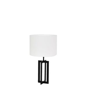 Light & Living tafellamp Mace/Polycotton – zwart, wit – 30x30x56cm Light & Living tafellamp Mace/Polycotton – zwart, wit – 30x30x56cm