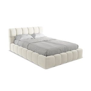 LaMiaSofa Bed met opbergruimte Roma – velours – lichtbeige – 160x228x8 LaMiaSofa Bed met opbergruimte Roma – velours – lichtbeige – 160x228x8