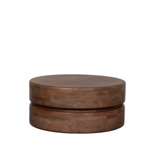 LABEL51 Salontafel Milly – Bruin Mangohout – 70x70x31cm LABEL51 Salontafel Milly – Bruin Mangohout – 70x70x31cm