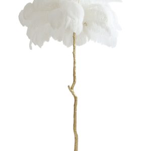 Light & Living vloerlamp FEATHER – wit – Ø95x180cm Light & Living vloerlamp FEATHER – wit – Ø95x180cm