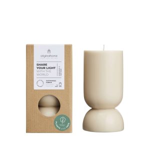 Originalhome kaars organische vorm – beige – S Originalhome kaars organische vorm – beige – S
