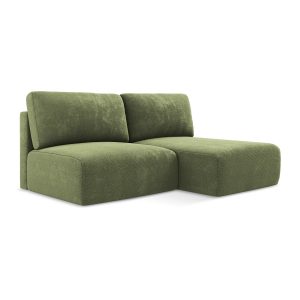 LaMiaSofa hoekbank rechts Ostia – chenille stof – groente – 210x149x79 LaMiaSofa hoekbank rechts Ostia – chenille stof – groente – 210x149x79