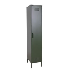 MaximaVida metalen kleding lockerkast Finn olijfgroen 45 x 35 x 185 cm MaximaVida metalen kleding lockerkast Finn olijfgroen 45 x 35 x 185 cm